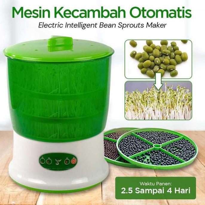 LAZMUHI Mesin Kecambah Tauge Otomatis Intelligent Bean Sprouts Maker Electric