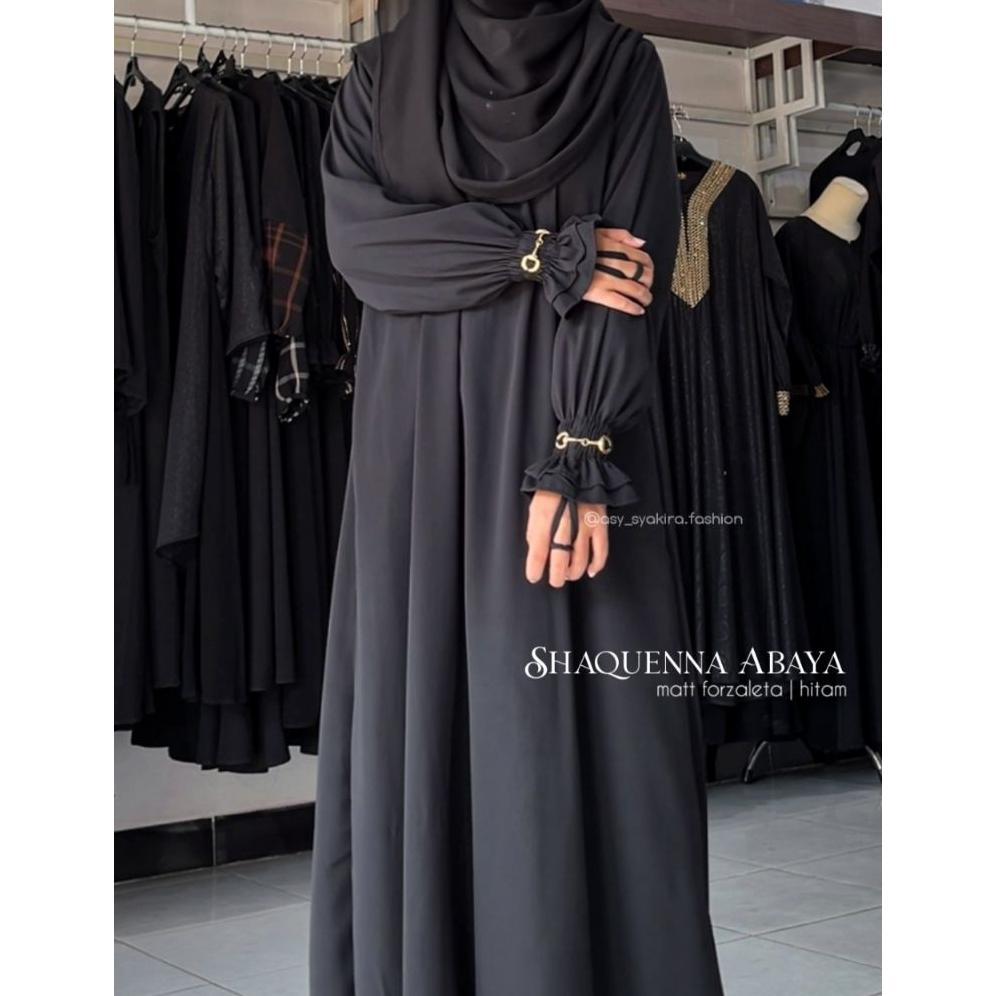 JANGAN LEWATKAN ABAYA SHAQUENNA | Abaya Polos Forzaleta by Asy Syakira Fashion