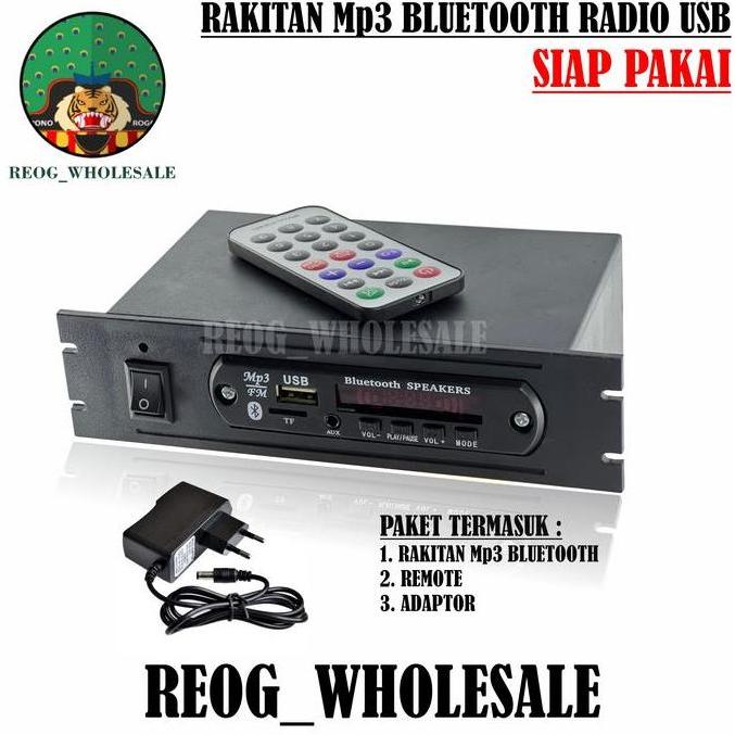 ZHOUCOZI Mp3 Bluetooth Rakitan Siap Pakai + adaptor 12v