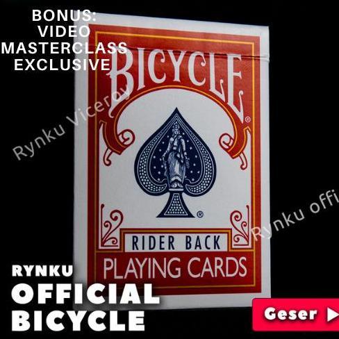 Dion_fastresi - KARTU REMI BICYCLE PLAYING CARD KARTU SULAP ORIGINAL -MERAH