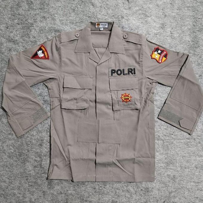 Seragam PDL Tactical Cokelat Jatah Brimob / Seragam PDL Cokelat Jatah Brimob