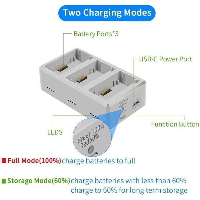 Charging Hub Mini 3 Pro Mini 4 Dji 3 Marstrom Baterai Docking Slot Battery Drone Two Way Charger Ori