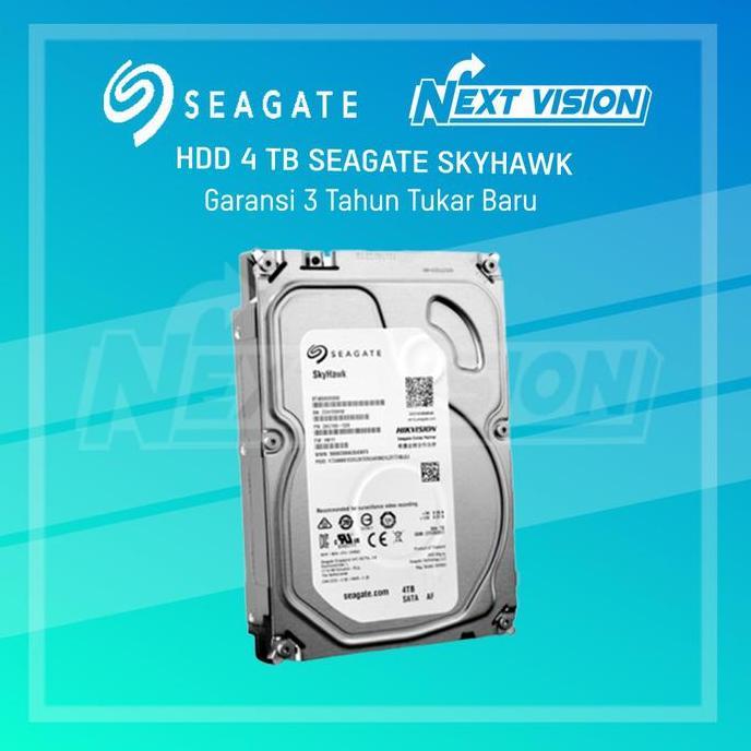 TERMURAH - SEAGATE - HDD SEAGATE SKYHAWK 4TB GARANSI 3 TAHUN