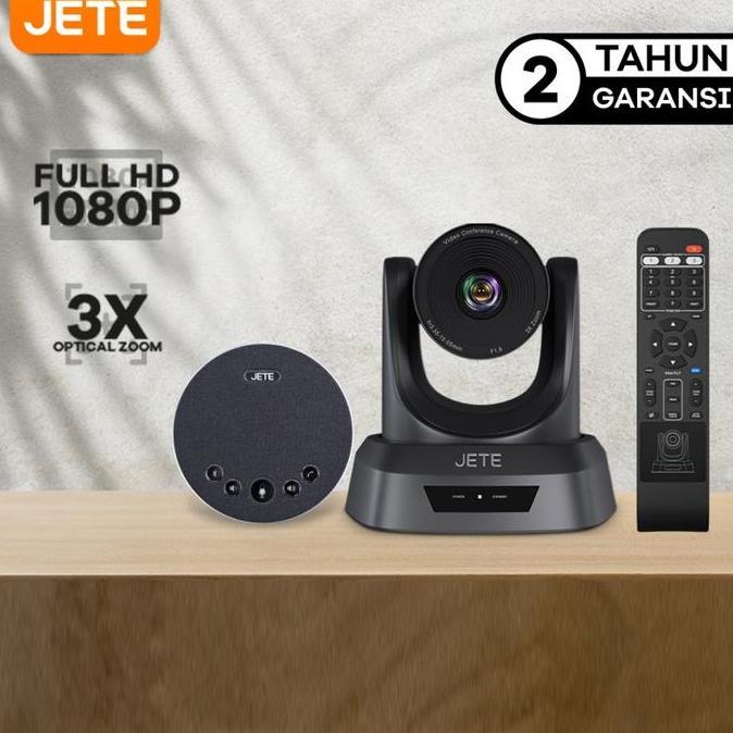 TERMURAH - Webcam Video Conference Computer JETE PTZ 3x Optical Zoom Cam Garansi Resmi