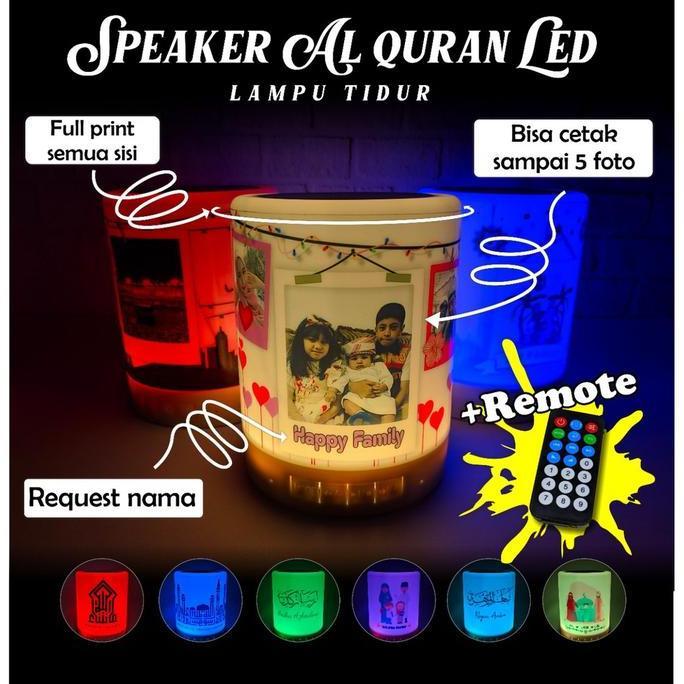 SPEAKER ALQURAN LAMPU LED REMOTE SPEKER NGAJI