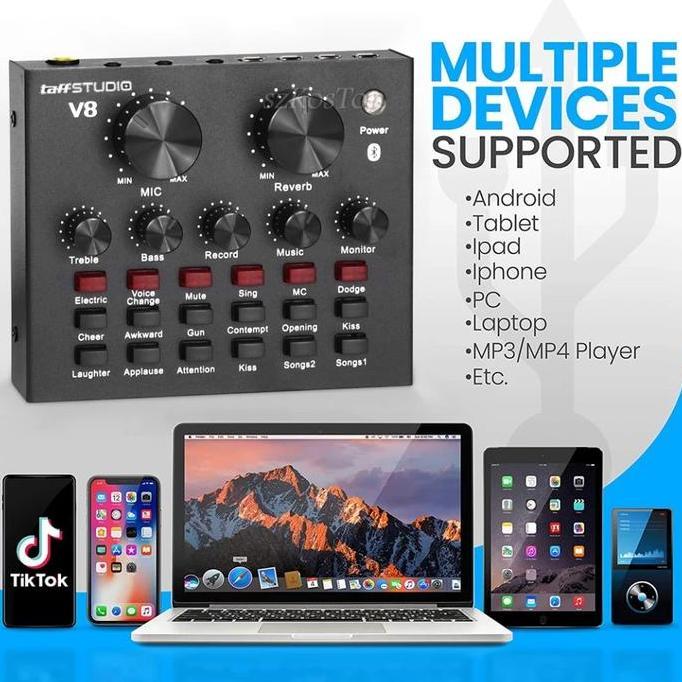 Alat Streaming Live Sosmed Mic Karoke sambung ke hp smartphone dan