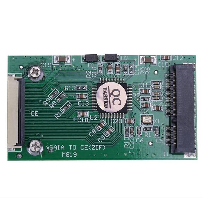 SSD MSATA To 1.8 HDD ZIF CE Adapter - CF To ZIF CE 1.8 Socket Jepit