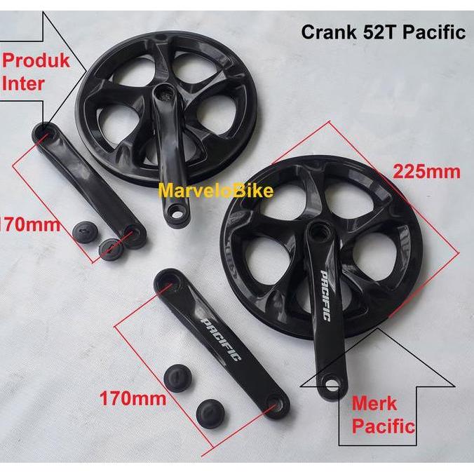 Promo Crank Pacific 52T Single Speed Cod