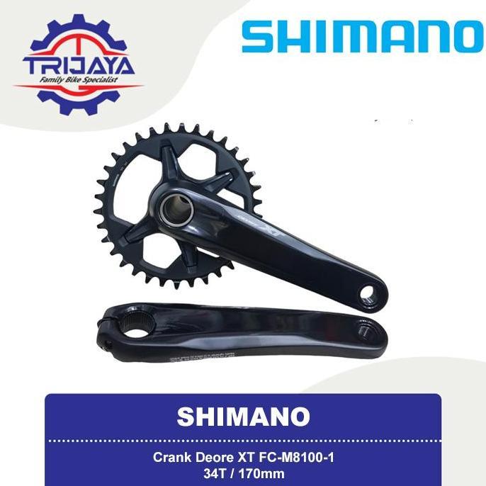 Bikes Shimano Deore Xt Fc-M8100 Crank Sepeda Mtb Hollowtech