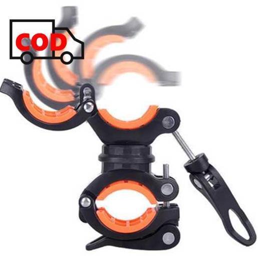 Promo Penjepit Senter Braket Mounting Clamp Holder Di Stang Sepeda Bisa Jadi Dudukan Ke Teleskop Cod