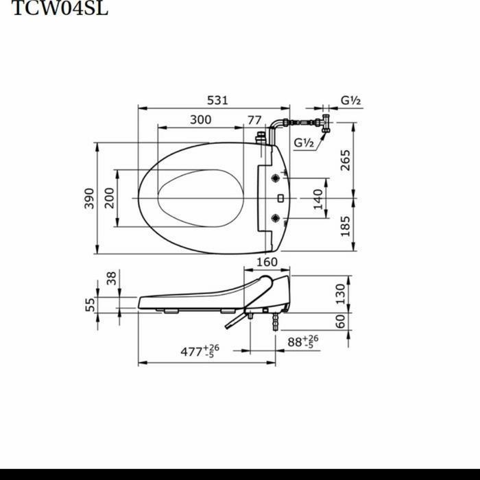 ECOWAHSER TOTO TCW04SL BIDET