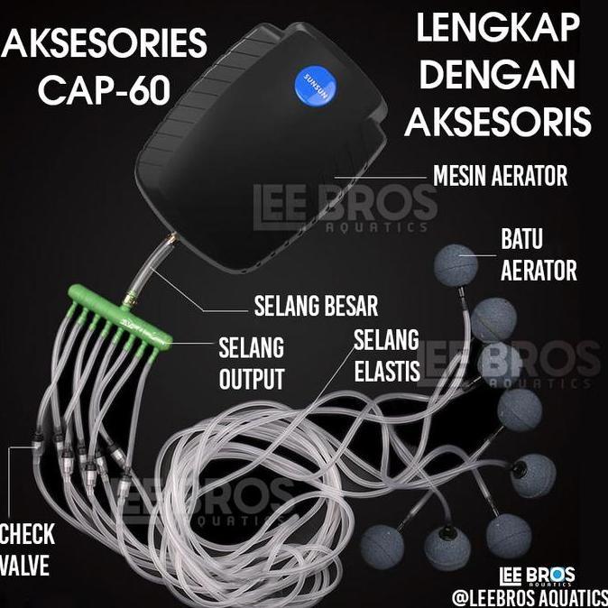 Altx- Aerator Kolam Ikan Dan Aquarium Tahan Hujan Dan Uv Matahari / Air Pump / Aerator Kolam Ikan Ko