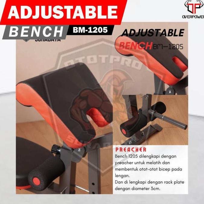 Promo Adjustable Bench Bodymaster BM-1205HE |Kursi Sit up | Alat Finess Diskon