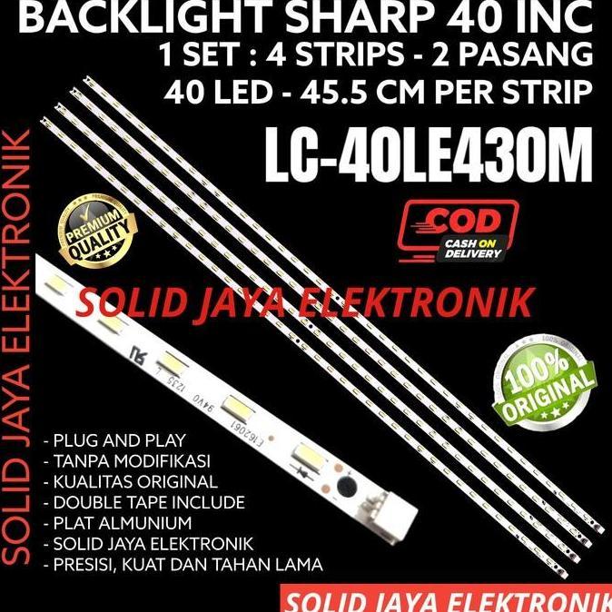 HARGA SAHABAT - BACKLIGHT LED TV SHARP 40 INC LC40LE430 M LC40LE430M LAMPU BL 40LE SMD