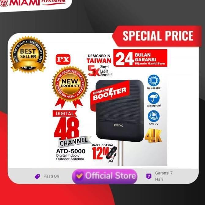 TERBARU - Antena TV Digital PX ATD5000 / Antena PX Luar Dalam ATD 5000 New