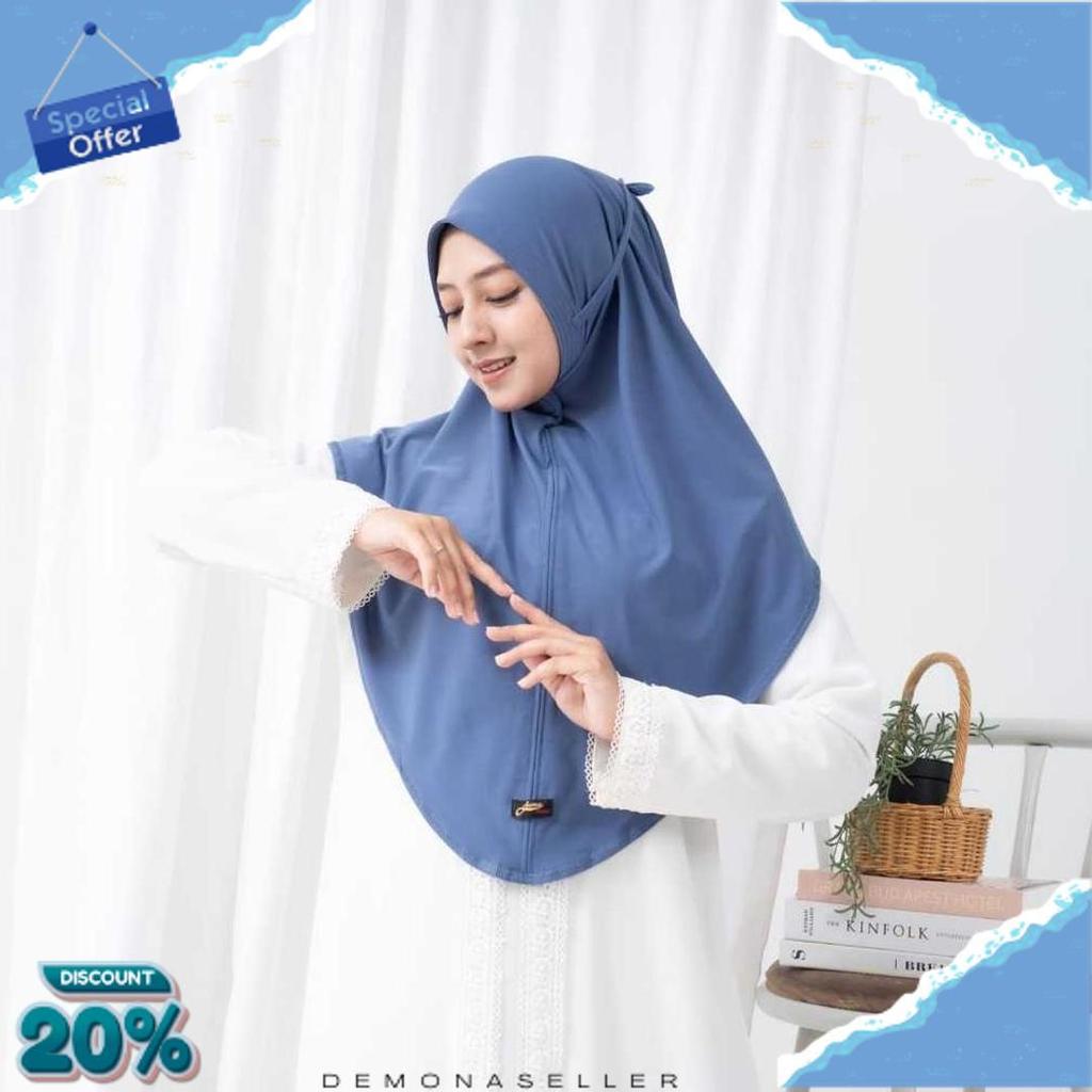 Juma Hijab Instan Jilbab Syria Tali Non Ped