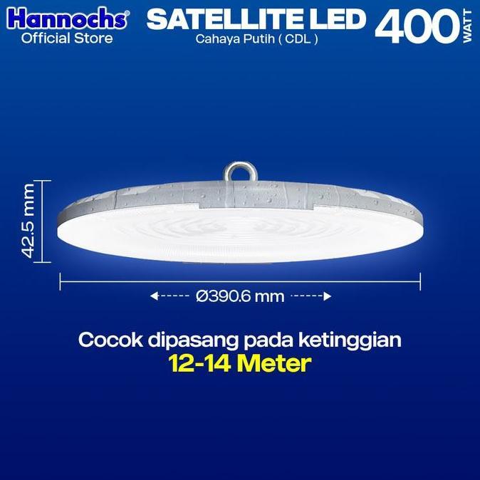 Grosir Hannochs Lampu Highbay Led Satellite Led 400W Cahaya Putih - Ufo