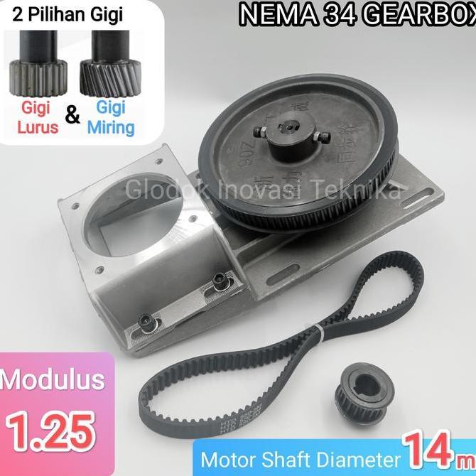 Gearbox gear box rack pinion CNC nema 34 motor stepper
