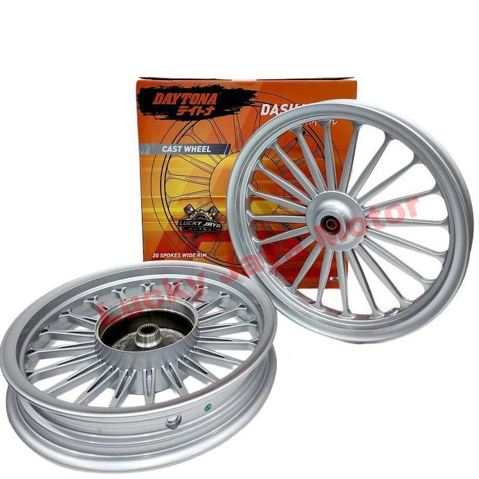 Pelek Velg Vleg Racing Daytona Beat Scoopy Spacy Vario 110 Beat Pop Beat Fi Esp Ring 14 Silver Dayto