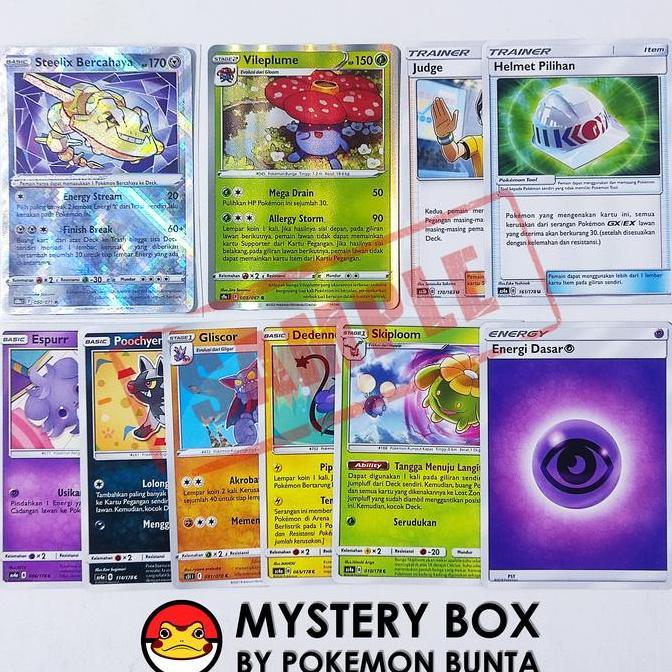 Mystery Box Kartu Pokemon Indonesia - Random BERKILAU / BERCAHAYA Pack
