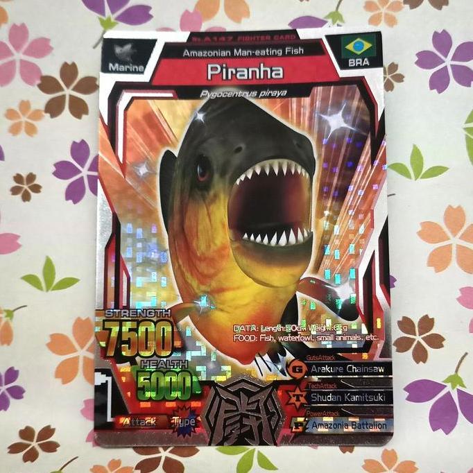 Strong animal kaiser silver piranha