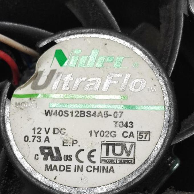 Kipas blower NIDEC 4cm 12V 0,73A