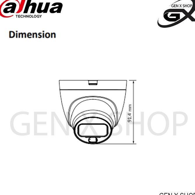 TERBARU - Dahua HAC-T1A29P Camera CCTV Indoor 2MP FHD Full Color DH-HAC-T1A29P