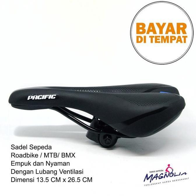 Promo Jok Sadel Sepeda Pacific Balap Roadbike Empuk dengan Lubang Ventilasi Diskon