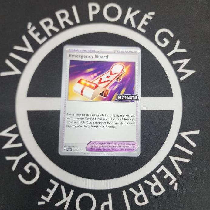 Emergency Board Promo Deck Taktik Kartu Pokemon TCG Indonesia