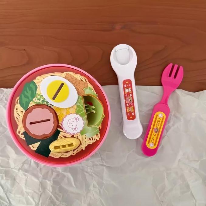 Mainan Piring Makan Boneka Mell Chan Ramen Set Baby Alive Doll Plate Aksesori Mell Chan Mainan Anak 