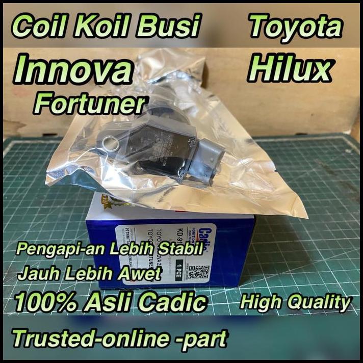 TERBARU COIL KOIL BUSI INNOVA FORTUNER HILUX 100% ASLI CADIC 