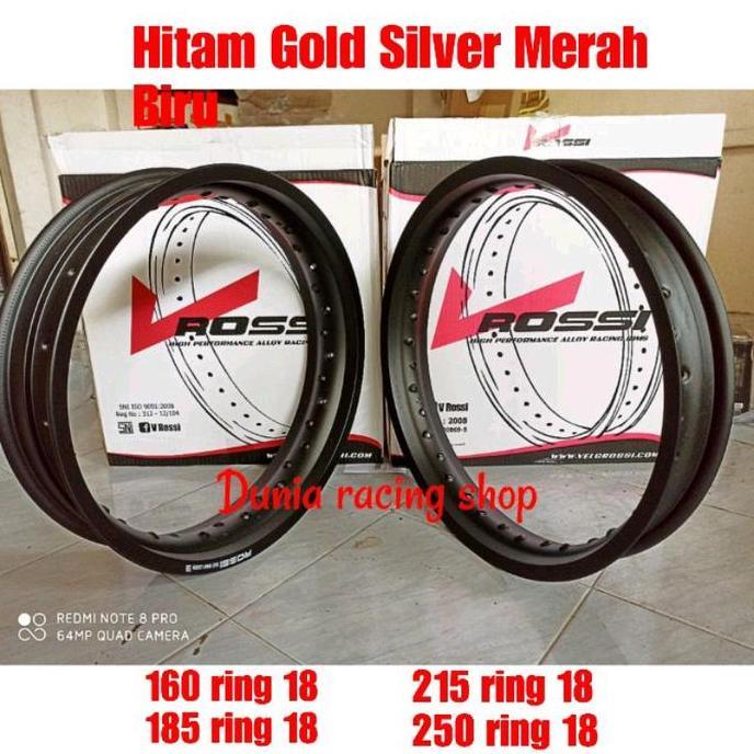 Velg Rossi 140 160 185 215 250 ring 18 Velg Rossi Lingkaran Rossi  140 18 160 18 185 18 215 18 250 1