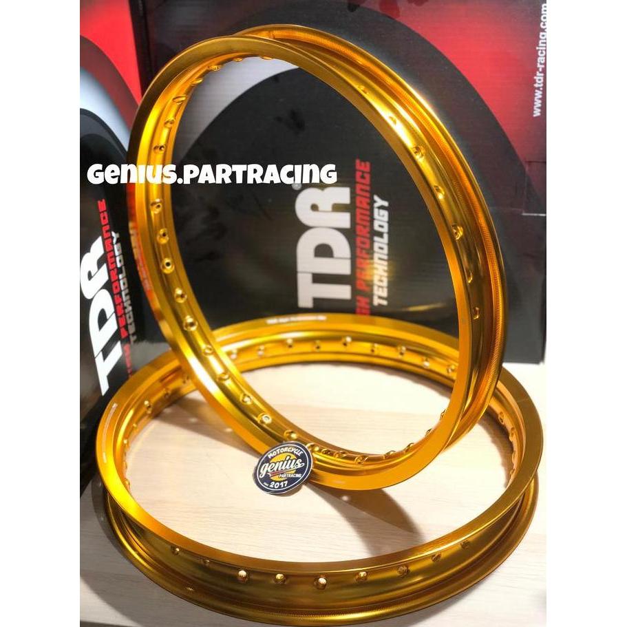 VELG TDR W SHAPE SET 17 X 160 & 185 GOLD RING 17 ORIGINAL TDR