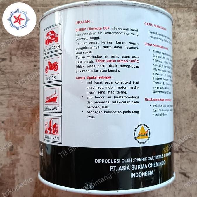 Sheep Flinkote Plingkut Feninkut Cat Anti Karat Anti Bocor 1 Kg Terbaru !!!