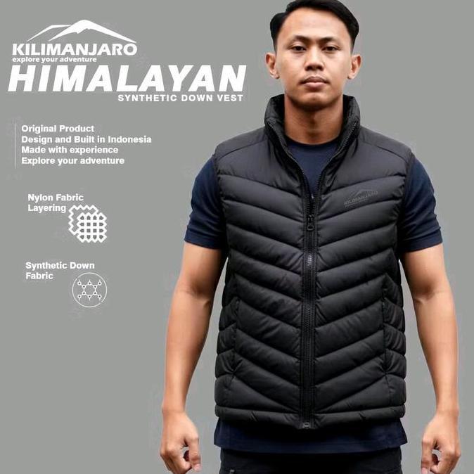BEBAS ONGKIR - Vest Kilimanjaro Himalayan - Jaket Rompi Kilimanjaro Synthenic Down - Jaket Bulu Angs