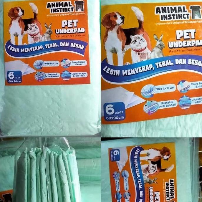 Ready UNDERPAD PERLAK KUCING ANJING KELINCI ISI 6 PCS TEBAL & BESAR