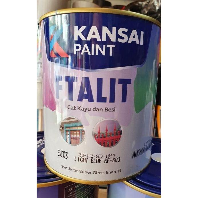 Kansai Ftalit Kf-603 Light Blue Cat Besi Warna Biru Terbaru 
