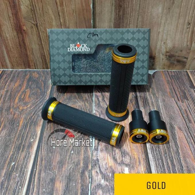 HANDGRIP + JALU STANG CNC BLACK DIAMOND UNIVERSAL MOTOR HANDFAT AEROX 155 VARIO 125 150 BEAT SCOOPY 