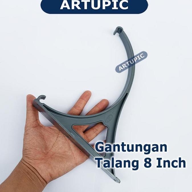 Ready Gantungan Talang Pakan 8 inch Talang Makan Braket Air PVC 8" 1/2 Lingk