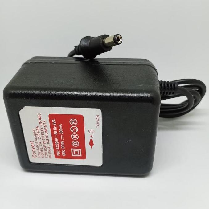 Ready stock Regulated Adaptor CONVERT 9 Volt 300 mA Made In Taiwan For Effect