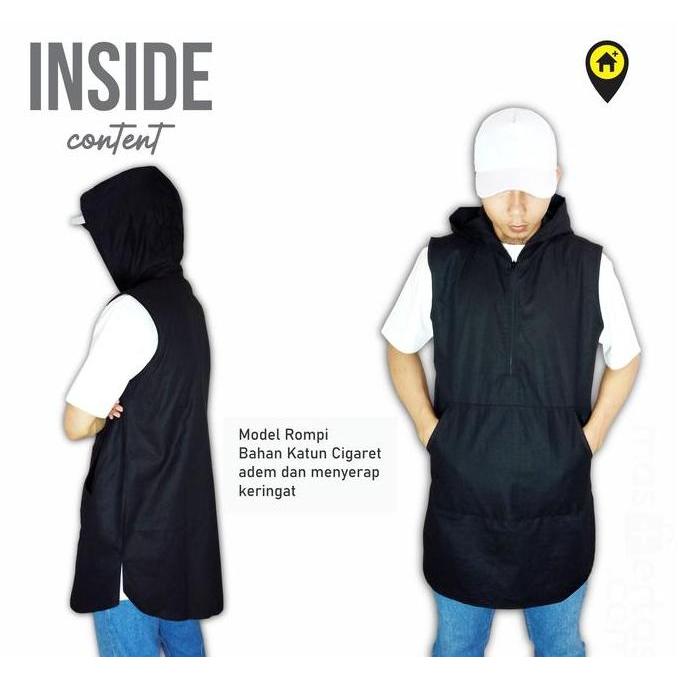 rompi sholat pria dewasa, hoodie zipper, baju koko,rompi muslim,custom