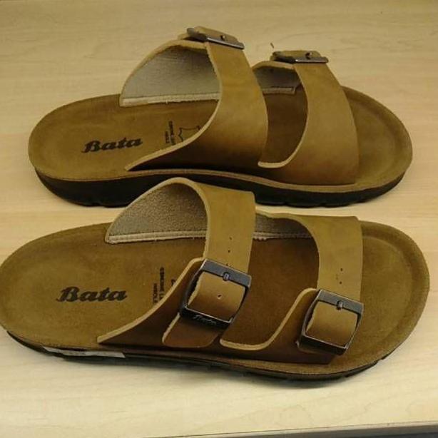 Bata Energyzer Sandal Kulit Pria Original 100% Sandal Model Slop Terbaru