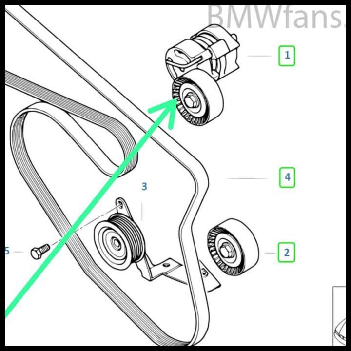 GRATIS ONGKIR LAKER PULLY TENSIONER FAN BELT/FANBELT BMW E46 N42 E90 N46 E84 N46N 