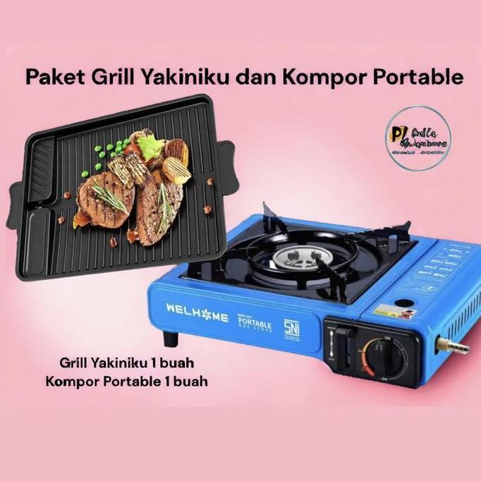 KUSUMORO Paket Grill Yakiniku dan Kompor Portable SNI