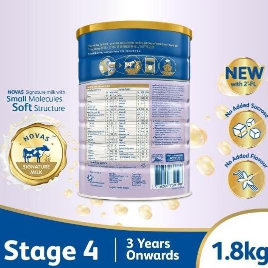 Friso Gold 4 With 2'-Fl 1800 Gr Kaleng Import Singapore 400 900