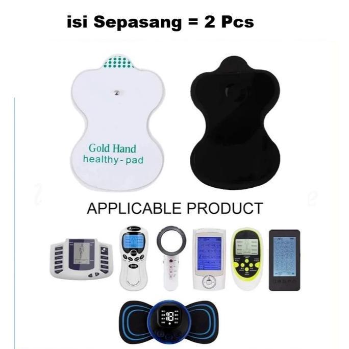 CHICKLEP Sepasang Gold Hand Gel healthy Pad Refill Pengganti Stiker Alat Tempel Tempelan Elektroda G