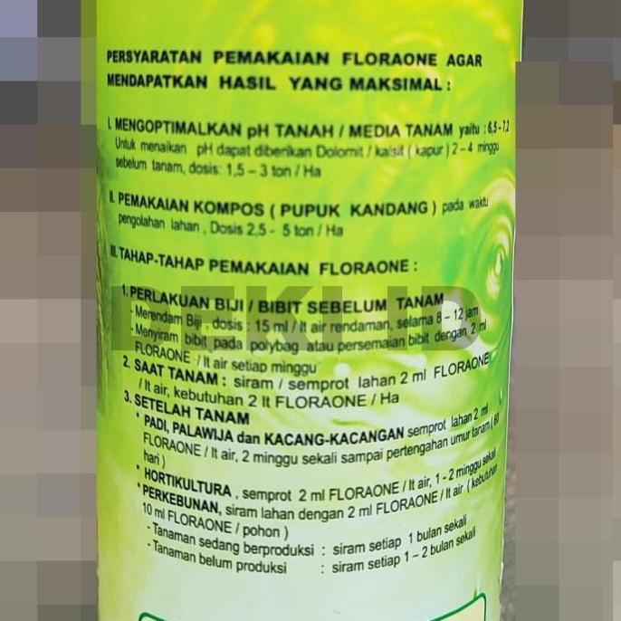 Trierma Cair Fungsida PGPR Rhizobium Floraone 1 L Pestisida Organik