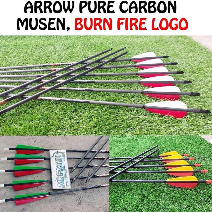 PARDIONSSTORE - ARROW PURE CARBON MUSEN VANES BULU KALKUN / ARROW CARBON