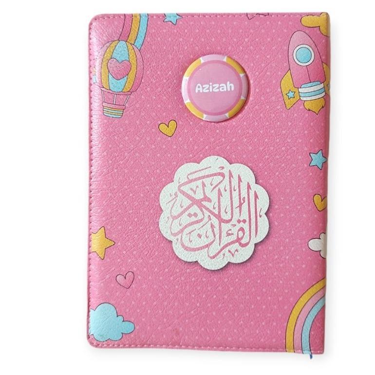 Alquran Caleb Resleting (A5) Custom Nama Di Pin /Quran Dompet Resleting+Pin Terjemah