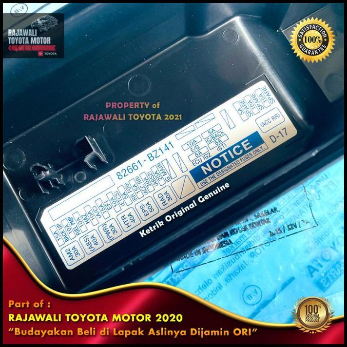 TERBARU TUTUP BOX SIKRING GRAND NEW AVANZA & GREAT XENIA 2016-2022 COVER RUMAH RELAY ATAS NEW ORIGIN